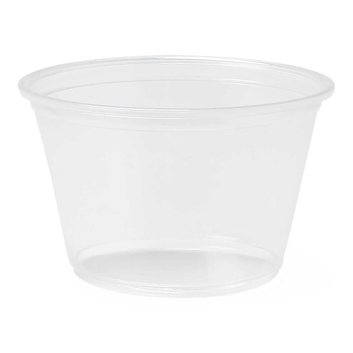 CUP,PLASTIC, 4 OZ,PORTION, CLEAR