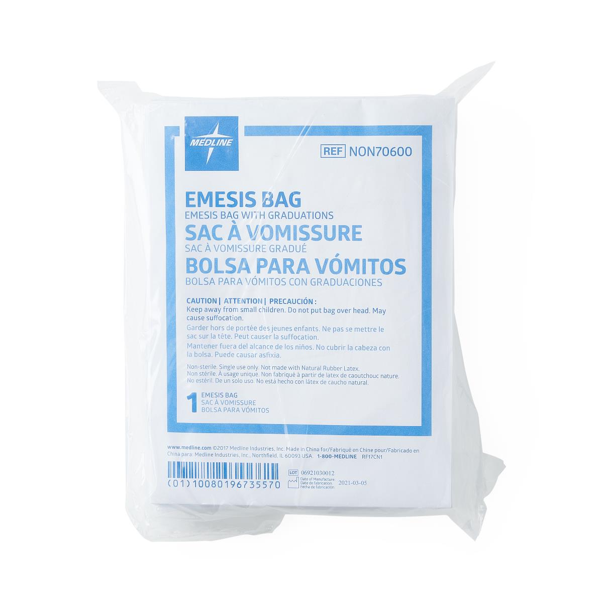 BAG,EMESIS,CLEAR,PAPER FUNNEL