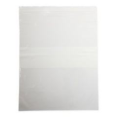 BAG,PLASTC,ZIP,WHITE WRITE ON,12X15,2MIL