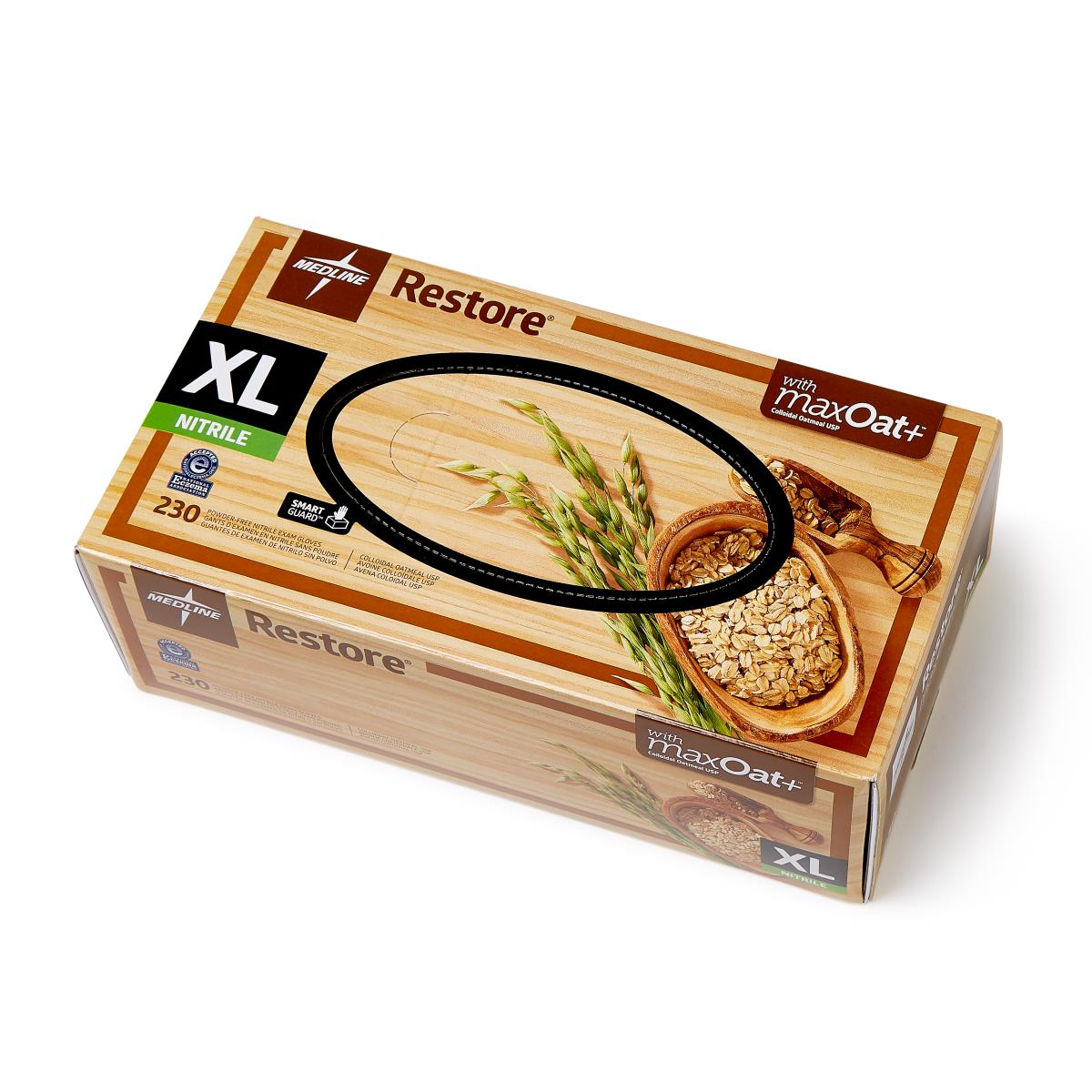 GLOVE, NITRILE, RESTORE OATMEAL, XL