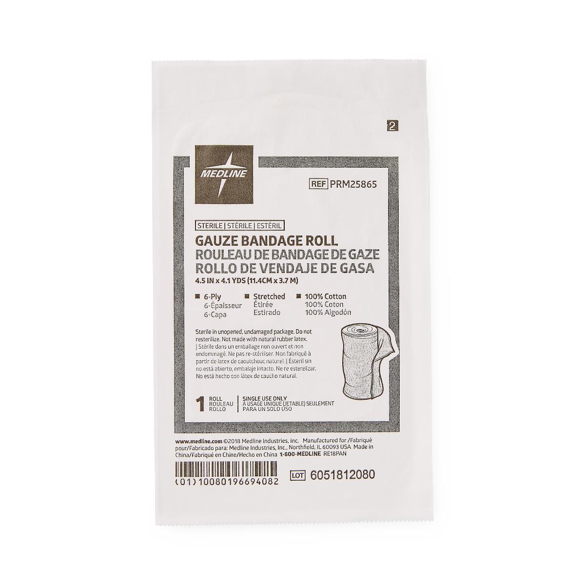BANDAGE,GAUZE,4.5"X4.1YD,STERILE,LF