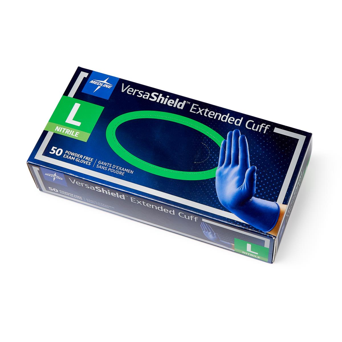 GLOVE,EXM,NITRILE,EXTD CUFF,LF,L
