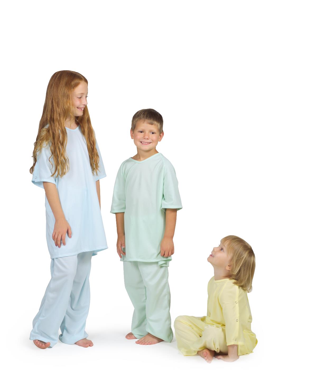 GOWN,PED,COMFORT-KNIT,REG SLV,BLUE,L