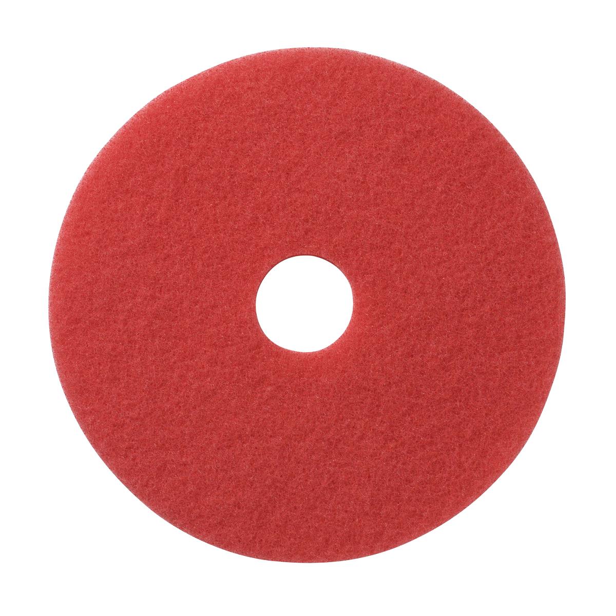 FLOOR PAD,RED,BUFFING,LOW SPEED,19"