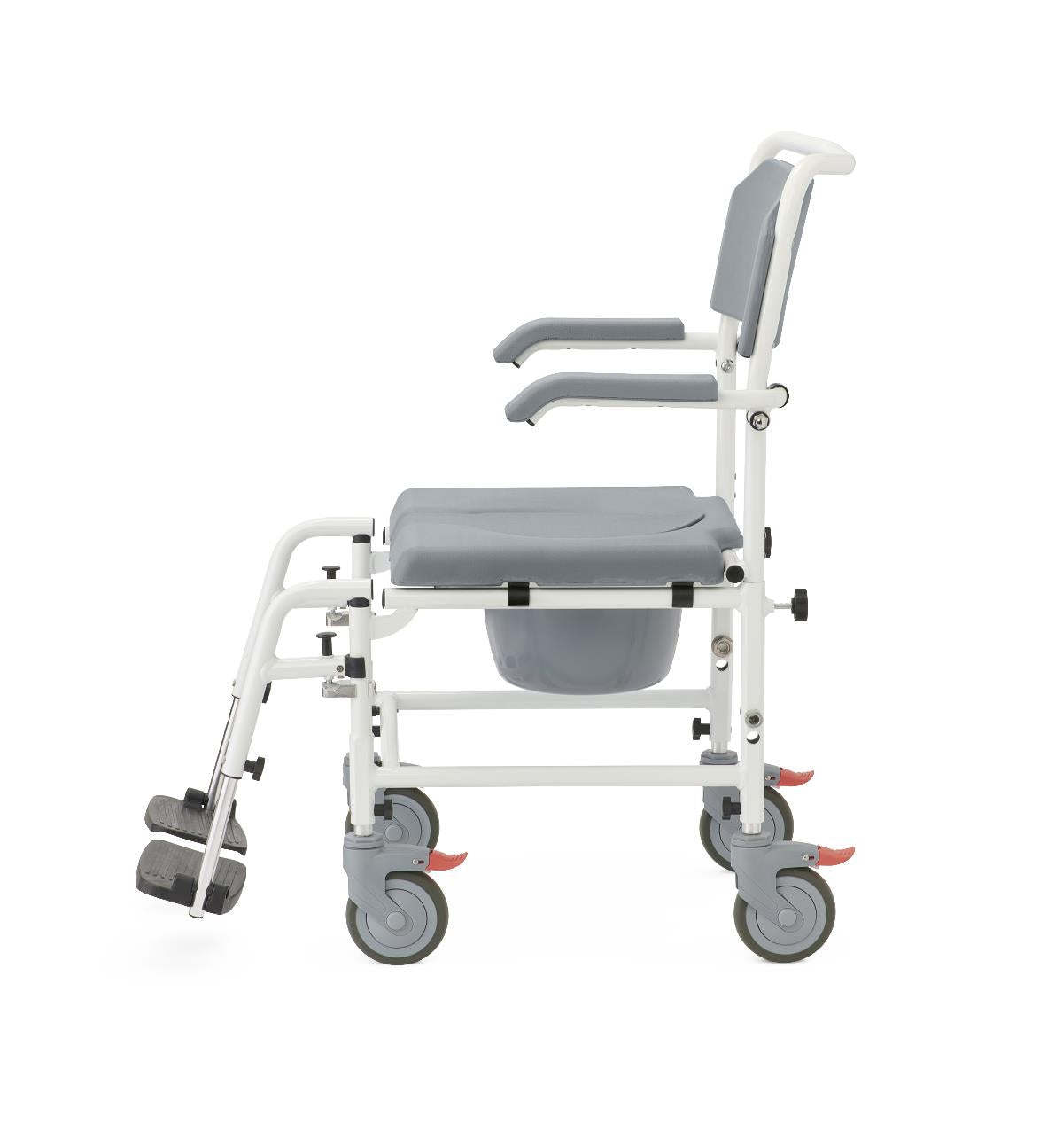 COMMODE,WHEELED,ALUMINUM,TRANSPORT
