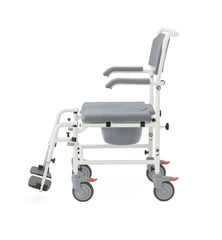 COMMODE,WHEELED,ALUMINUM,TRANSPORT