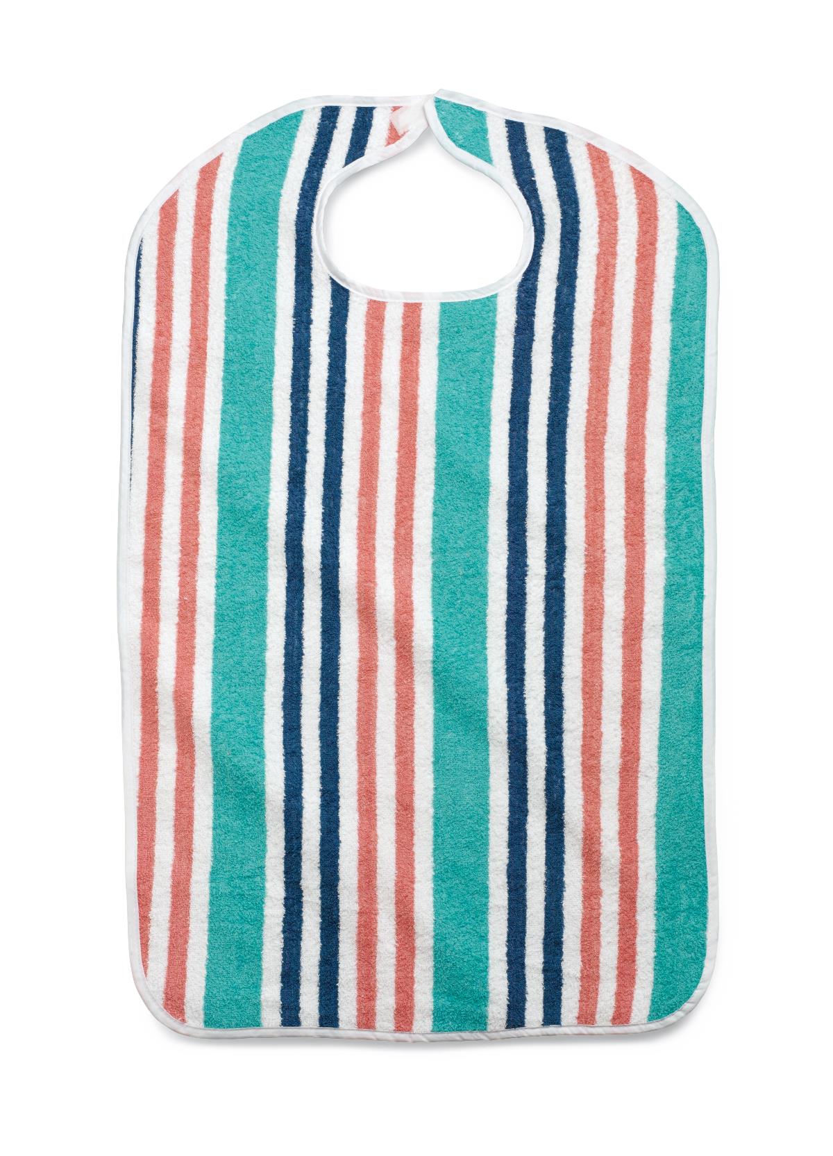 BIB,TERRY,HOOK&LP,13OZ,BRIGHT STRP,22X36