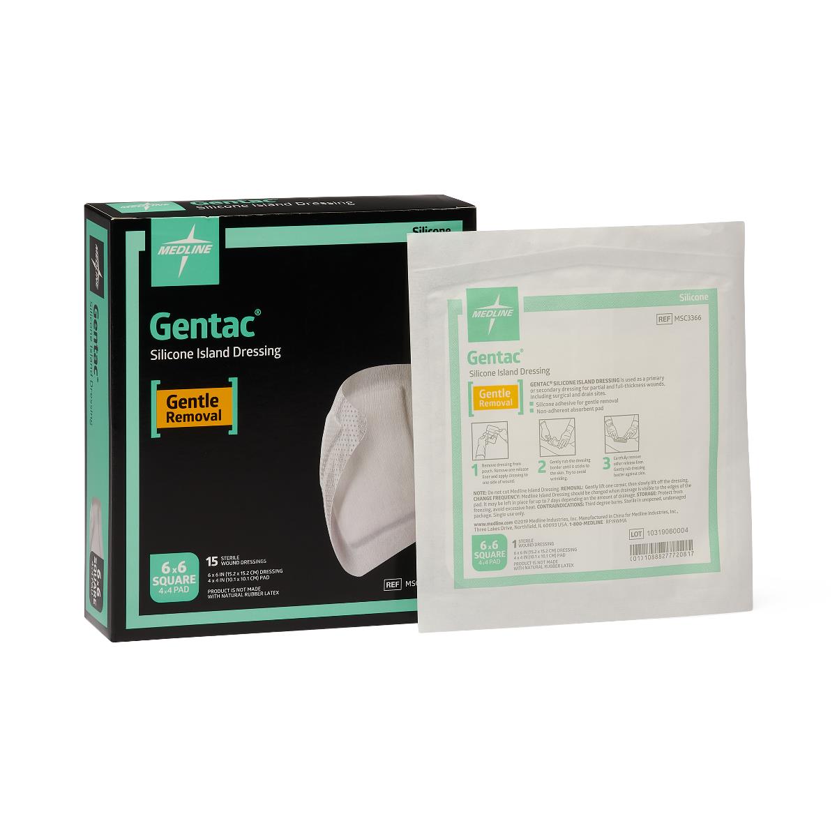 GENTAC BRD GZE,6"X6",4"X4"PAD,STRL