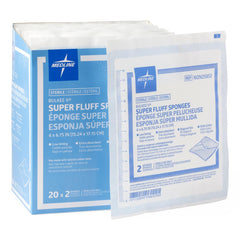 GAUZE,SPONGE,FLUFF,6"X6.75",STRL,2'S