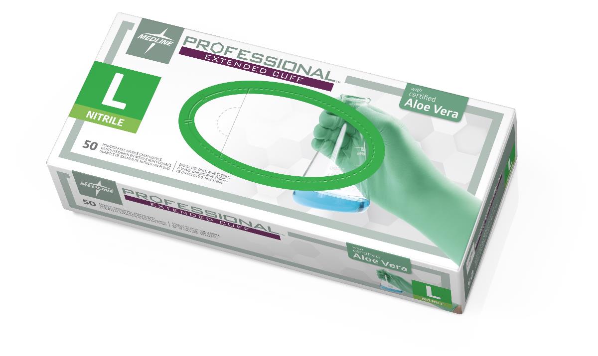 GLOVE,EXAM,CHEMO,NITRILE,ALOE,12",PF,LG