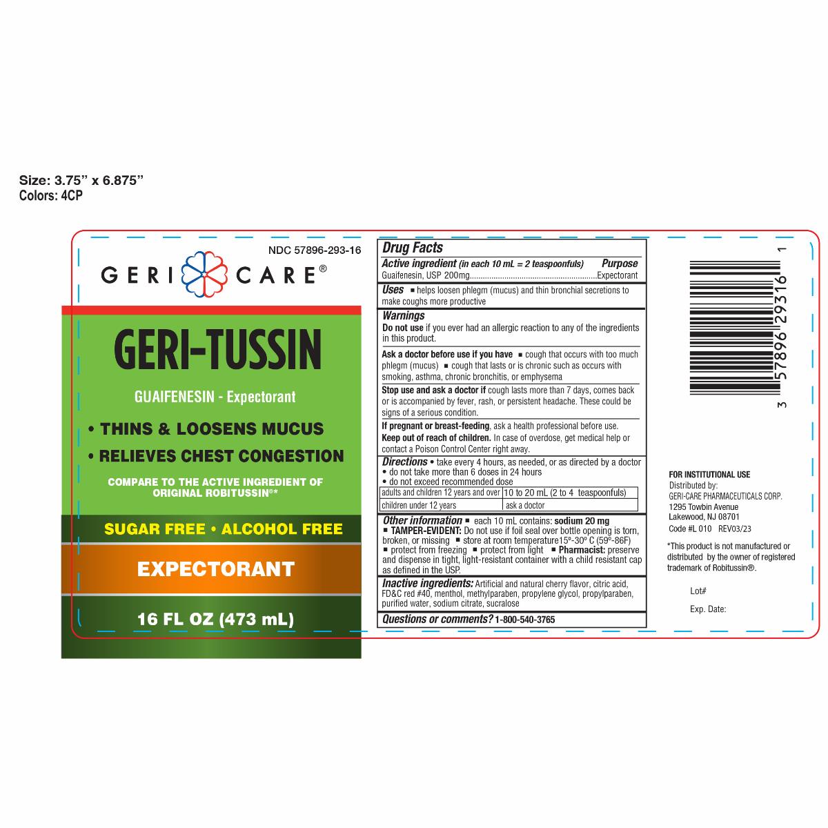 GUAIFENESIN 200MG/10ML SF/AF SOLN 16OZ