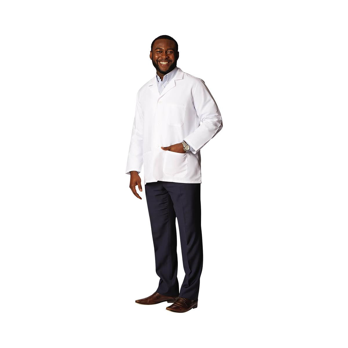 COAT,LAB,CONSLTN(U),WHT,80/20,PPL,44