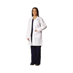 COAT,LAB,LADIES,STAFF LENGTH,WHITE,8