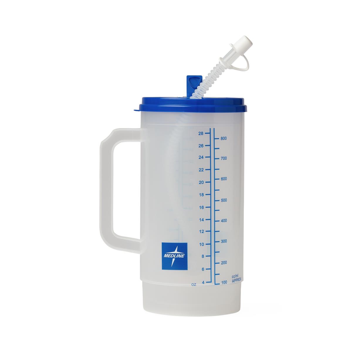 CARAFE,INSULATED,CLR,GRAD,BLUE LID,32 O