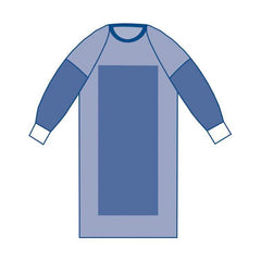 GOWN,SIRUS,POLYRNF,RAGLAN,L,ST,32/CS