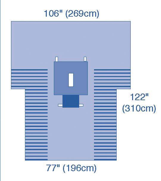 DRAPE,LAPAROTOMY,T,ULTRAGARD,12/CS