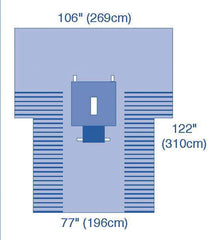 DRAPE,LAPAROTOMY,T,ULTRAGARD,12/CS
