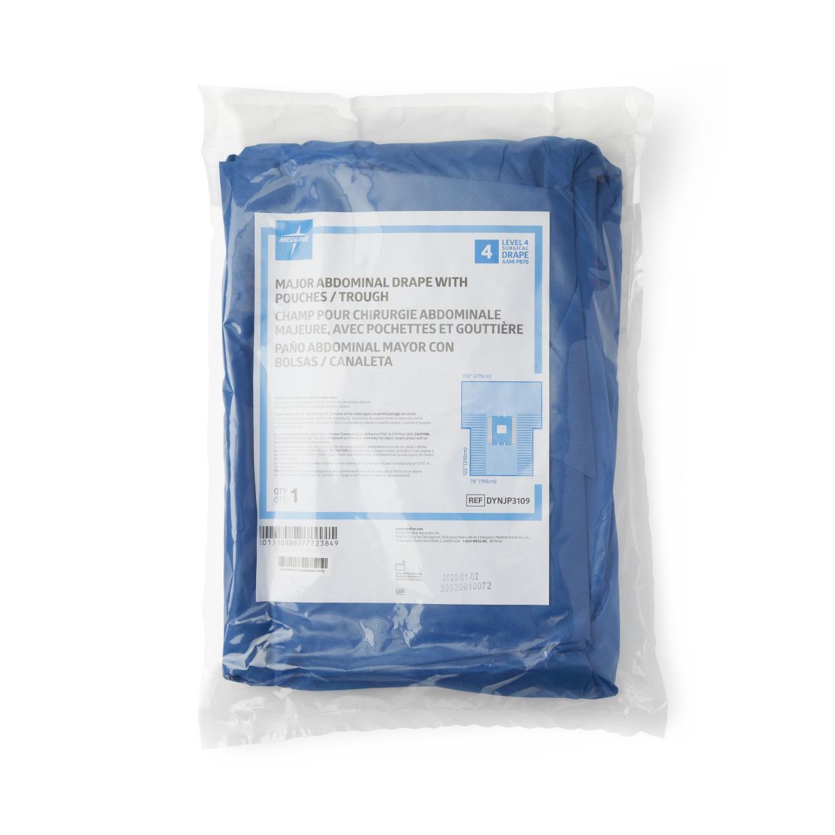 DRAPE,ABDOMINAL,MAJOR,PCH/TRGH,ST,8/CS