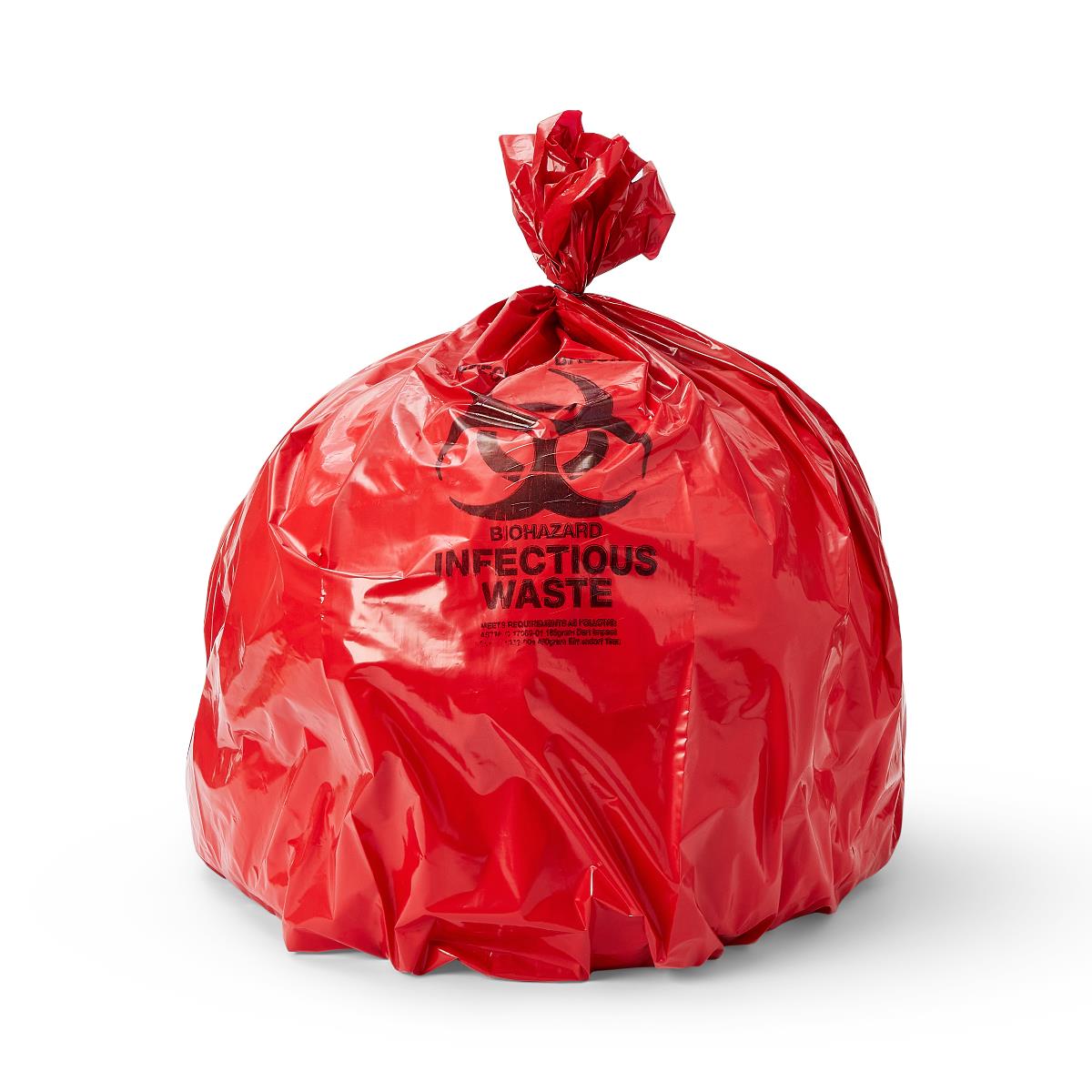 LINER,RED,BIOHAZARD,40X46,FLAT