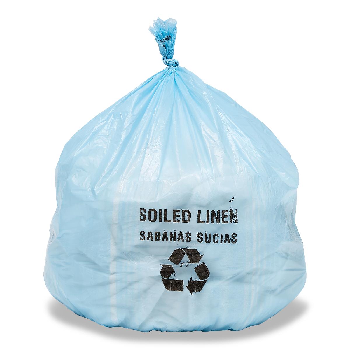 LINER,LT BLUE,SOILED LIN,29X38,14MIC,ROL