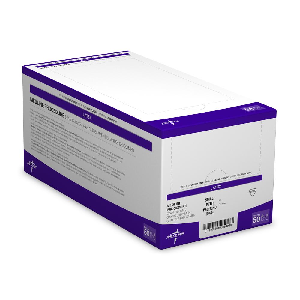 GLOVE,EXAM,LATEX,PF,STERILE,PAIRS,SM