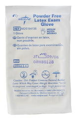 GLOVE,EXAM,LATEX,PF,STERILE,SINGLES,MD
