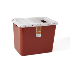 CONTAINER,SHARPS,10 GAL,RED,SLIDE