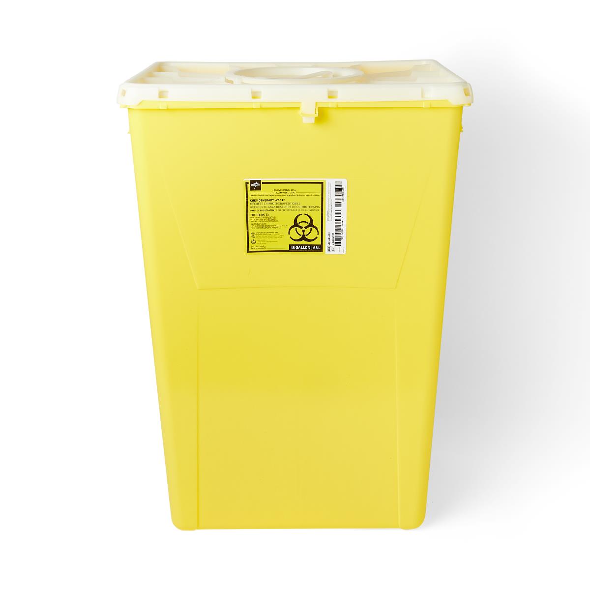 CONTAINER,CHEMO,18 GAL,YELLOW,PRT
