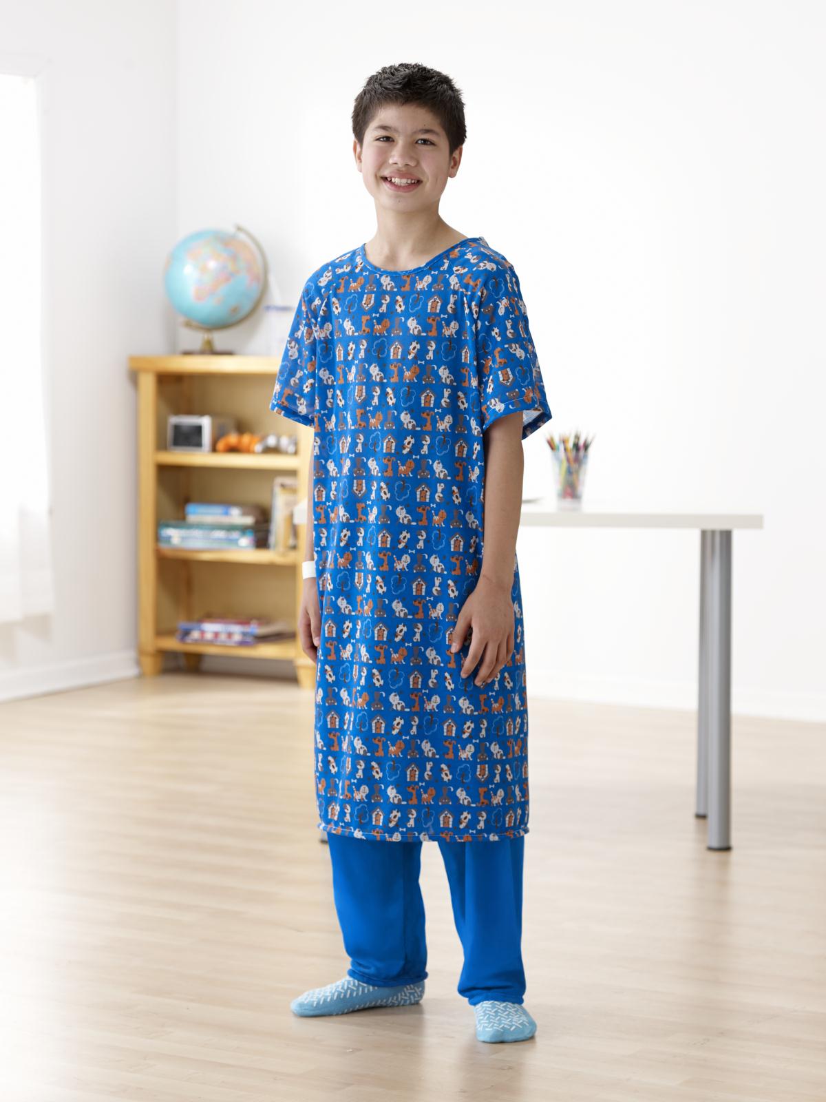 GOWN,IV,PEDIATRIC,PET PARADE,ROYAL,XL
