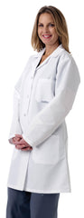 COAT,LAB,LADIES,WHITE,FULL LENGTH,LGE