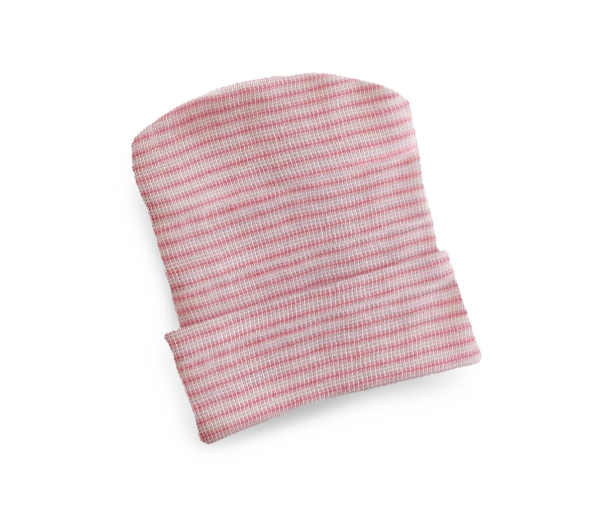 CAP,INFANT,PINK STRIPES,50EA/PK