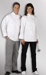 COAT,CHEF,UNISEX,L/S,PLAST BTTN,WHI,2XL