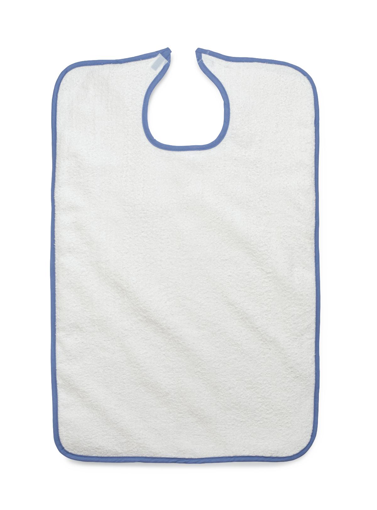 BIB,ADULT,TERRY,10 OZ,WHITE,21X33