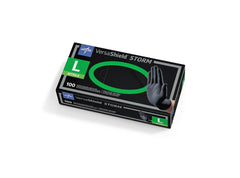 GLOVE,EXAM,NITRILE,VSTORM,BLACK,PF,LF,L