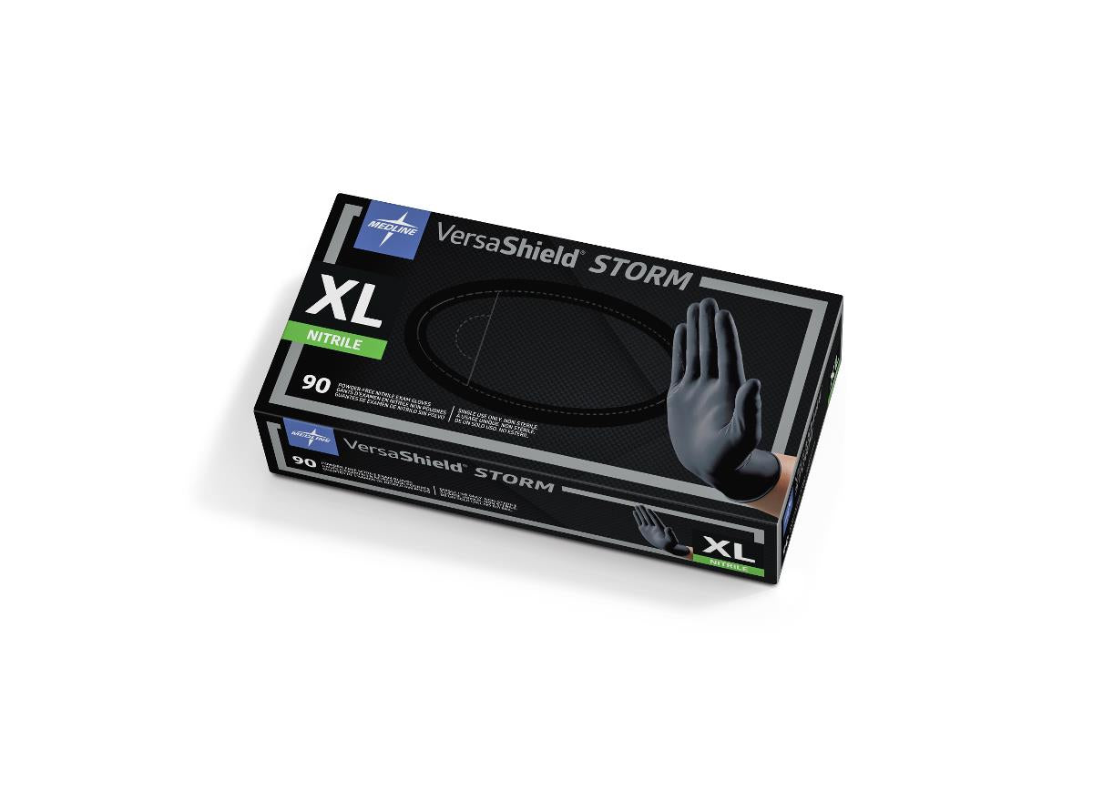 GLOVE,EXAM,NITRILE,VSTORM,BLACK,PF,LF,XL