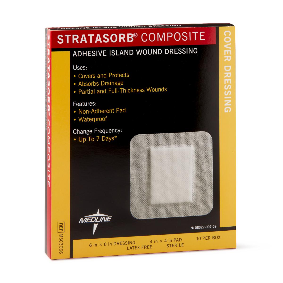 DRESSING,STRATASORB,COMP,ISLAND,6"X6"