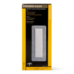 GAUZE,BORDER,4"X10",(2X8"PAD),STERILE