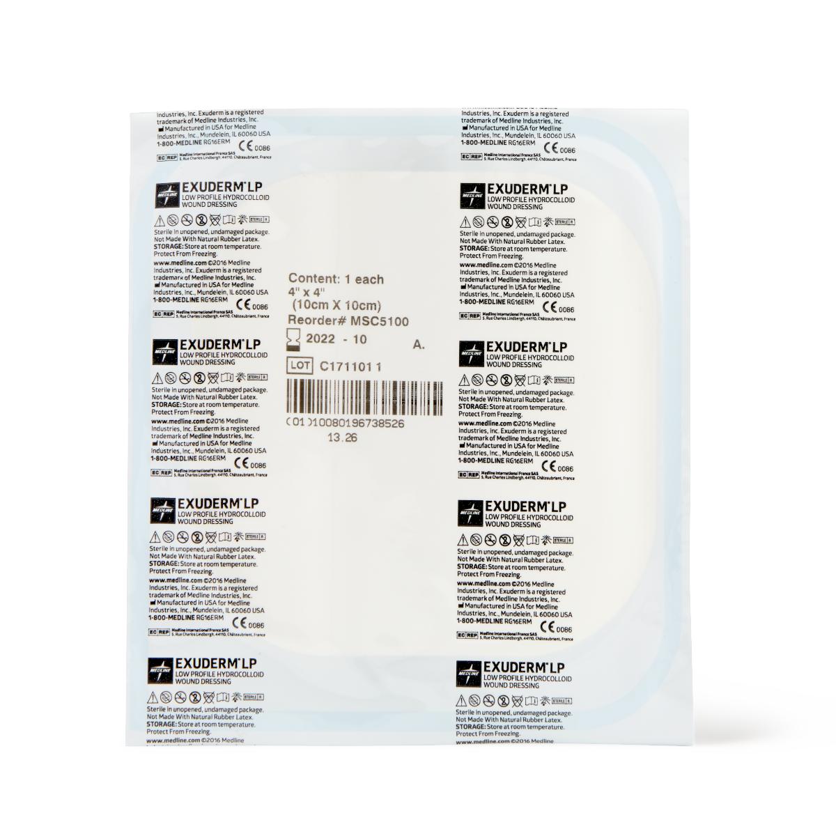 DRESSING,EXUDERM,LP/THIN,HDROCOLD,4X4