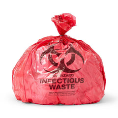 LINER,RED,PRINT,24X24,10GAL,1.2 MIL,FLAT