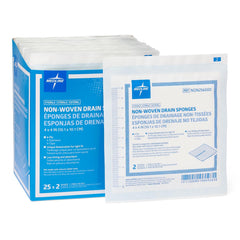 GAUZE,SPONGE,DRAIN,4"X4",6PLY,STRL,2'S