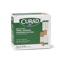 BANDAGE,ADH,FABRIC,QUICK STRIP,3/4X3,STR