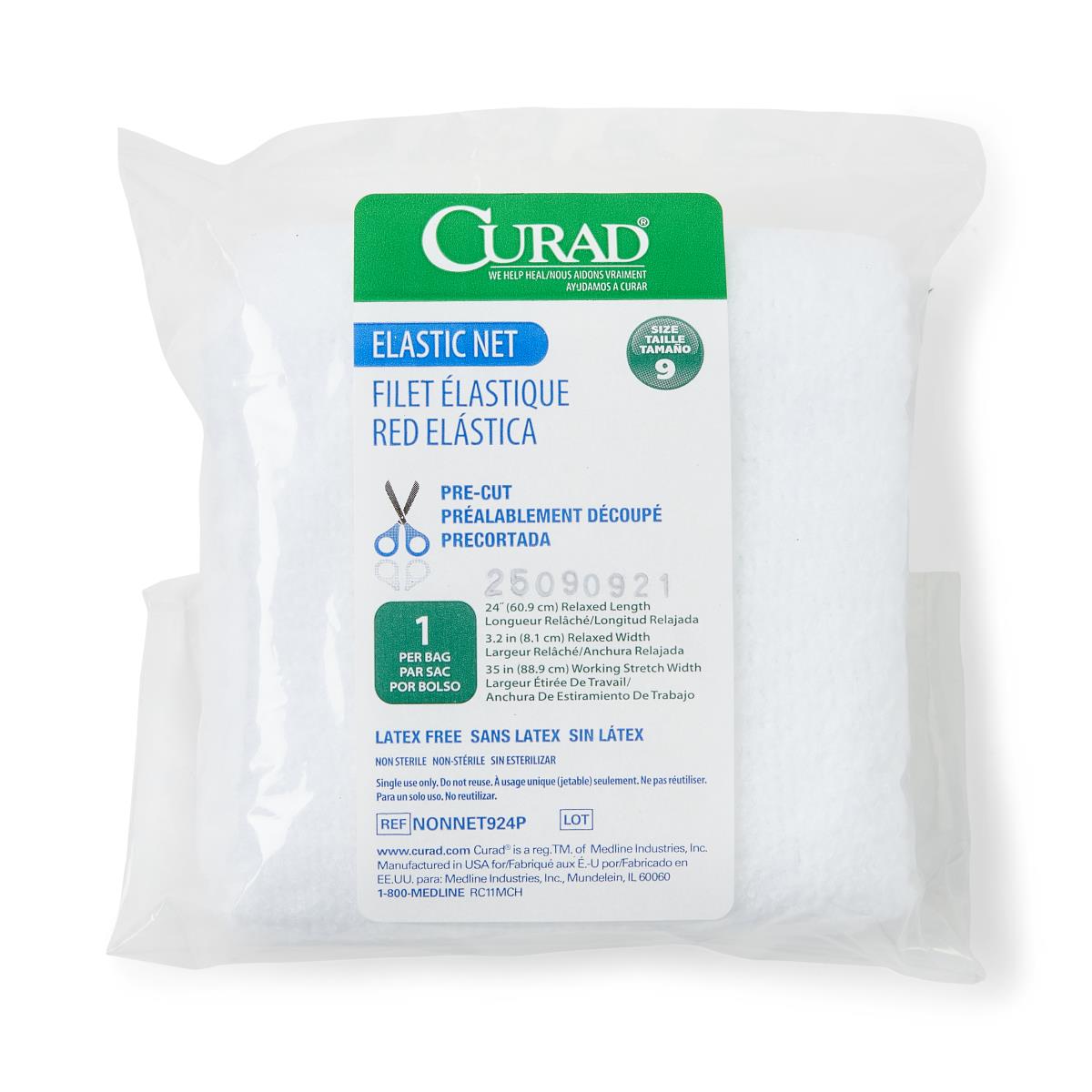 NET,ELASTIC,PRECUT SZ 8 X24L,LF,1EA