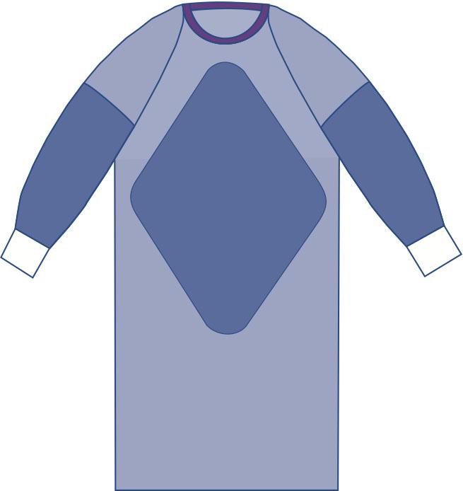 Non Sterile Fabric Reinforced Sirus Gown