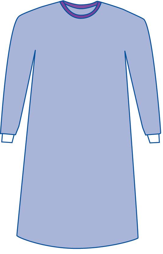 GOWN,AURORA,NONRNF,XL,100/CS